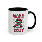 Warm & Cozy Holiday Accent Coffee Mug - Perfect for Winter Mornings, Christmas Gifts, Hot Beverage Lovers, Seasonal Decor, Cozy Vibes