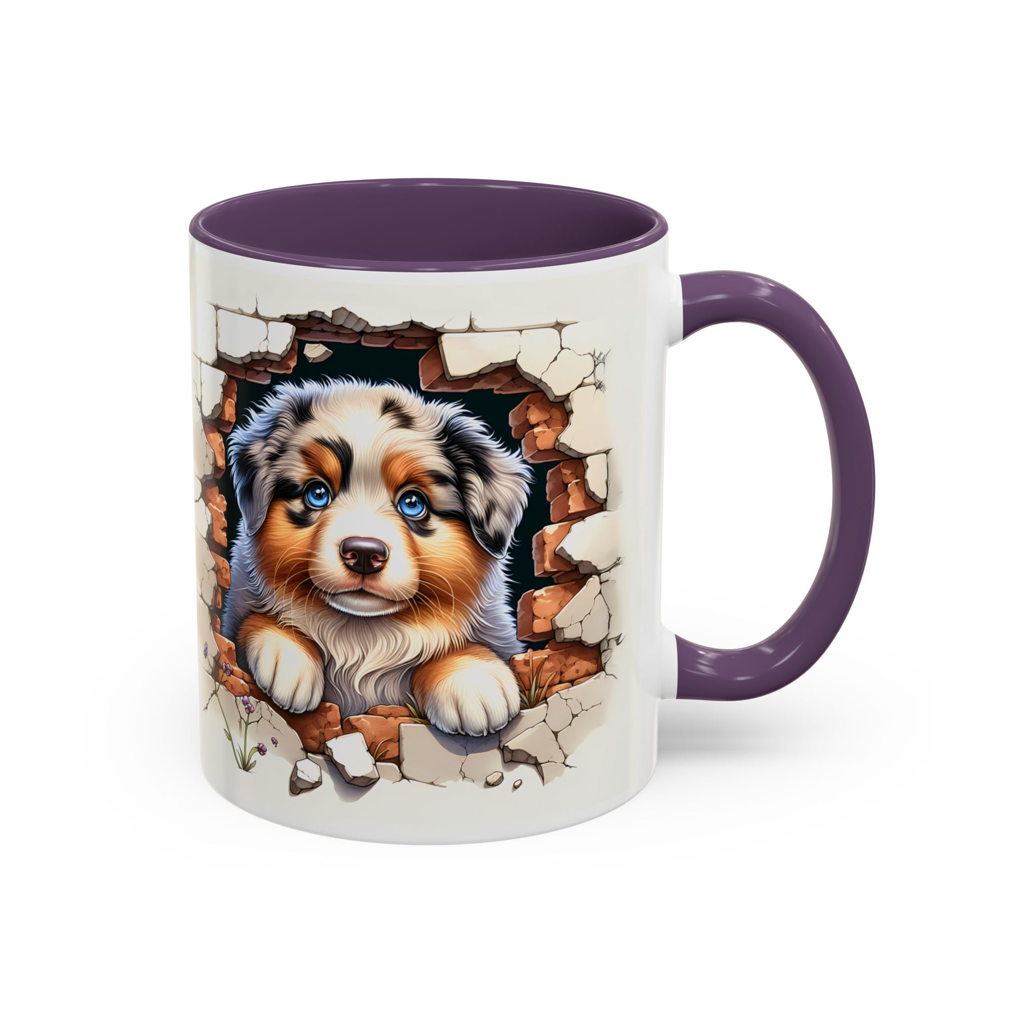 Cute Puppy Accent Coffee Mug - Perfect Gift for Dog Lovers, Unique Pet Lover Mug, Mother’s Day, Birthday, Home Decor