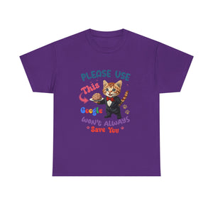 sarcasm Cat Quote Tee, Fun Cat T-Shirt, Funny Gift for Cat Lovers, Humor Shirt, Unique Pet Owner Apparel, Cute Pet Humor