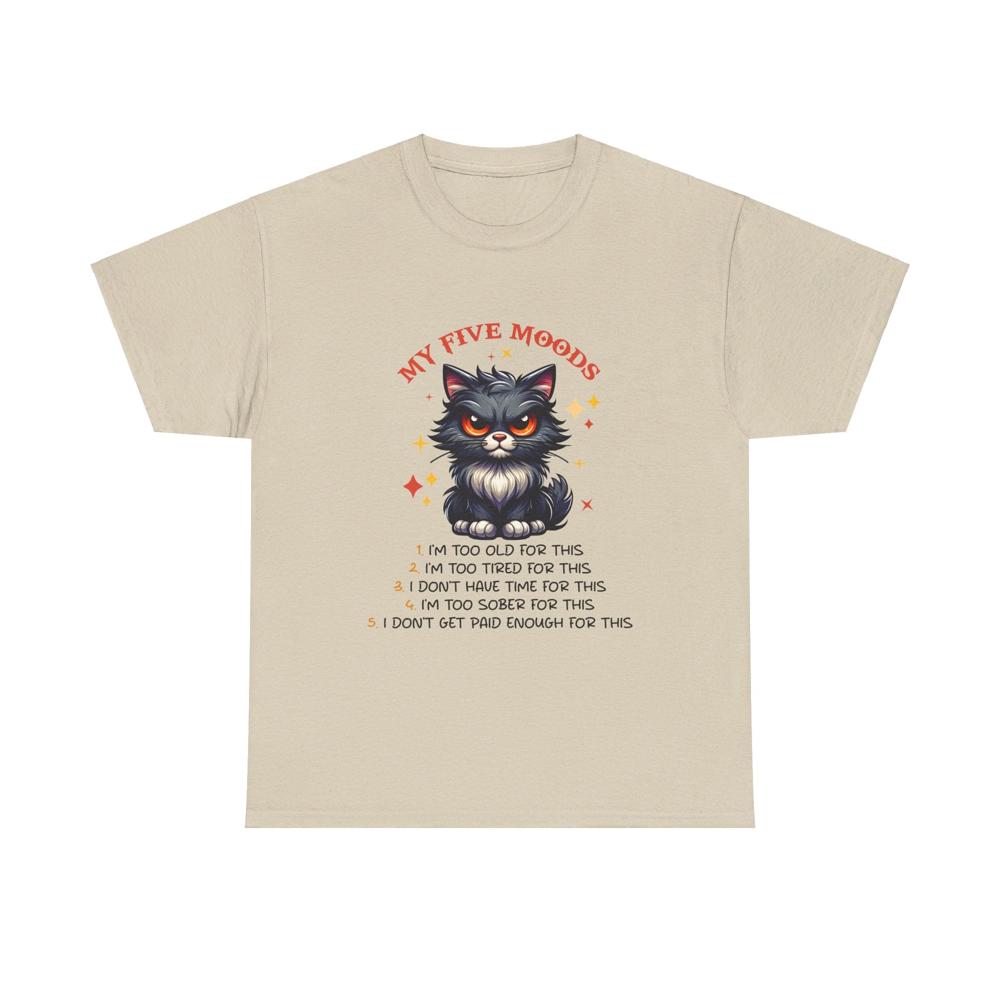 Grumpy cat five moods Unisex Heavy Cotton Tee by the x m world