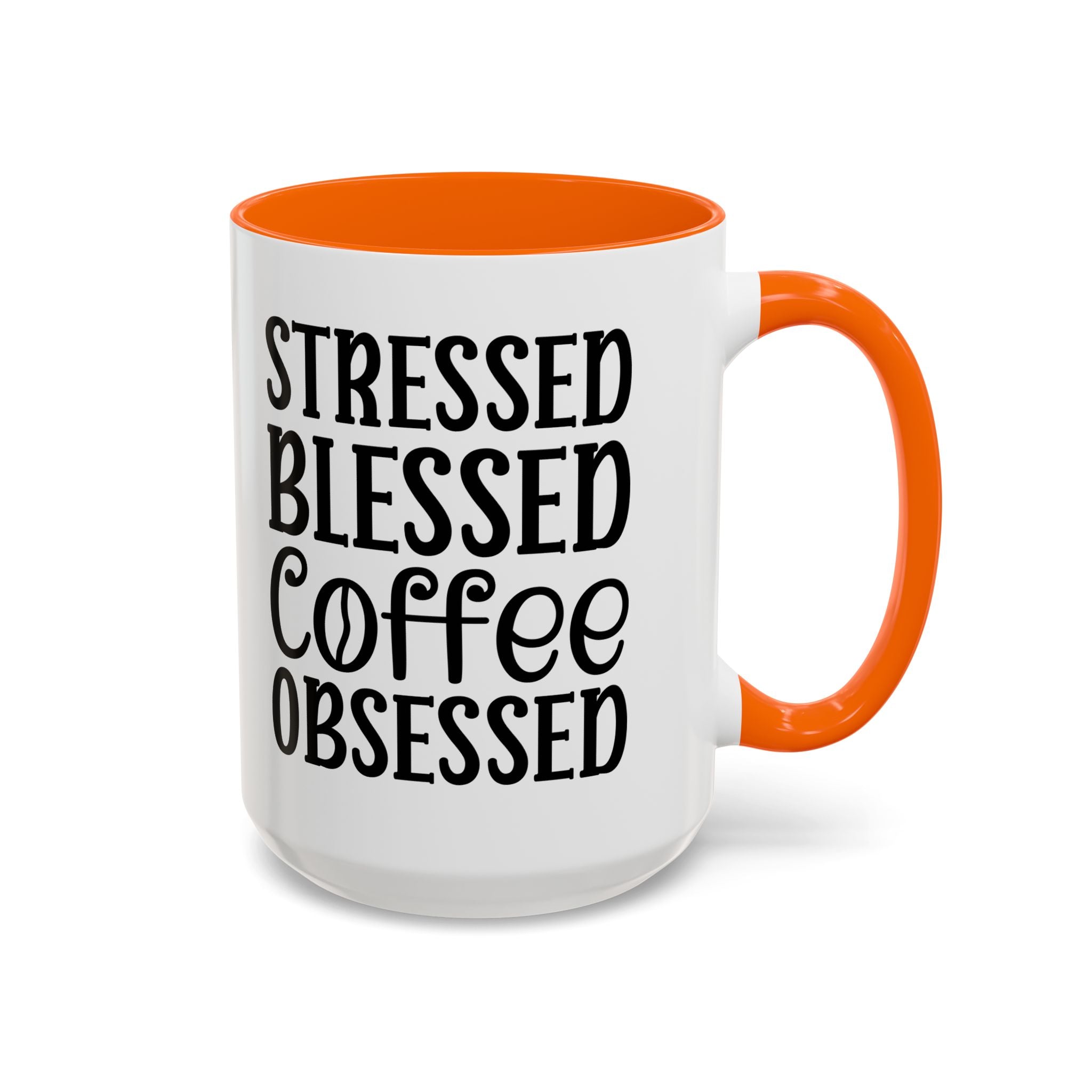 Stressed Blessed Coffee Obsessed Mug, Motivational Coffee Mug, Gift for Coffee Lovers, Funny Office Mug, Self-Care Gift Idea