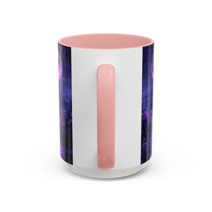 anime Dreamy Moonlit Swing Accent Coffee Mug, Artistic Mug, Celestial Coffee Cup, Fantasy Beverage Holder, Gift for Dreamers