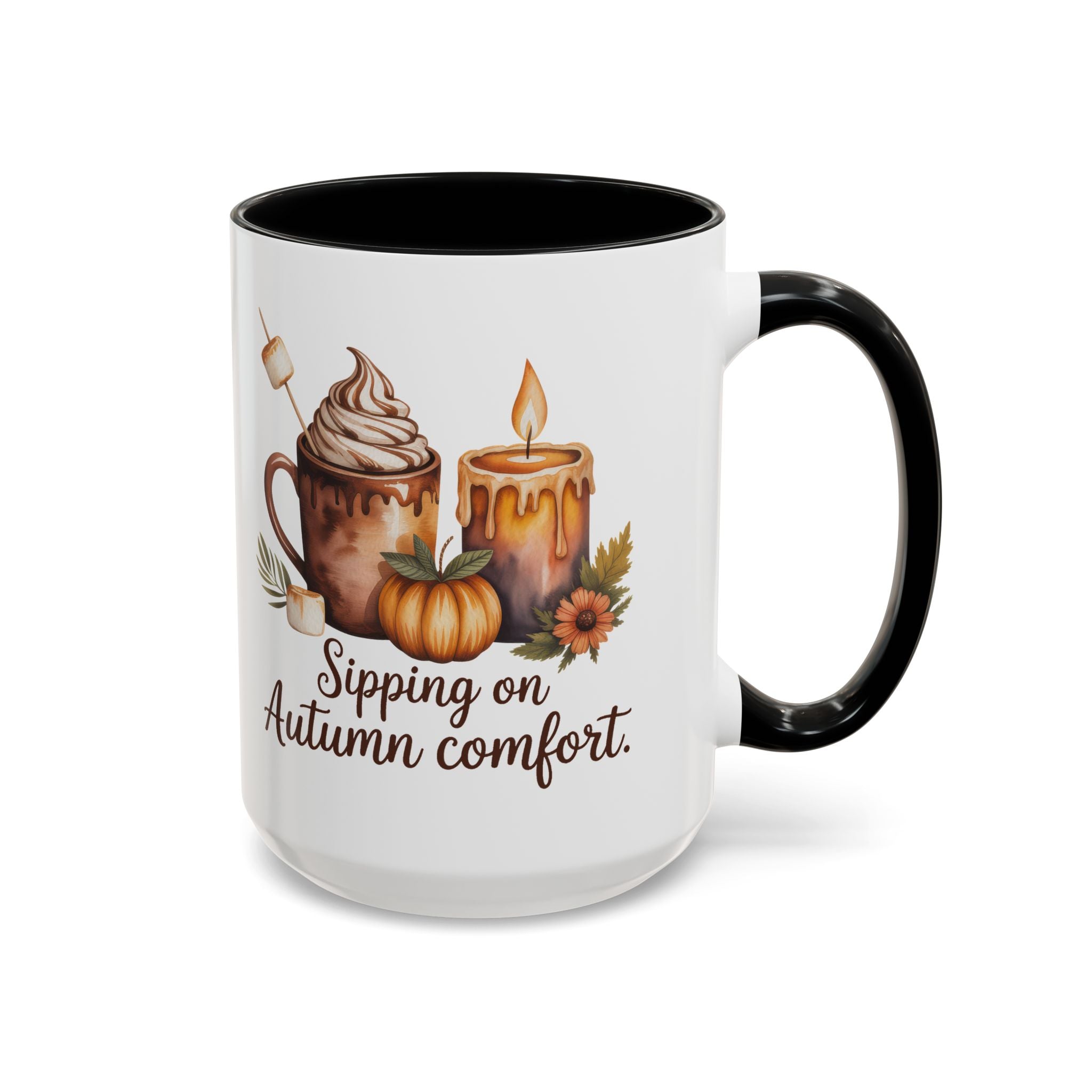 Autumn Comfort Coffee Mug - Sipping on Cozy Vibes nature lovers cup