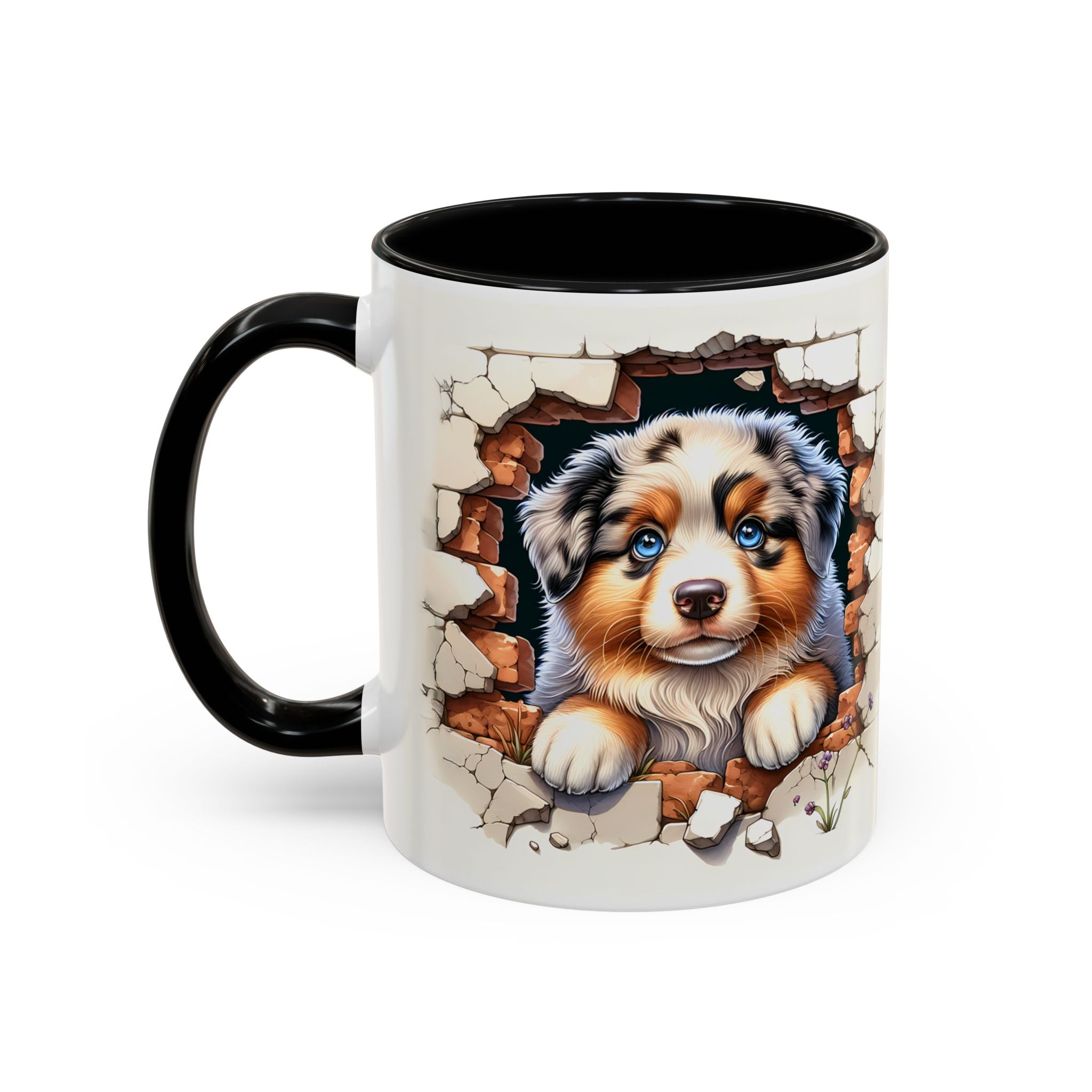 Cute Puppy Accent Coffee Mug - Perfect Gift for Dog Lovers, Unique Pet Lover Mug, Mother’s Day, Birthday, Home Decor