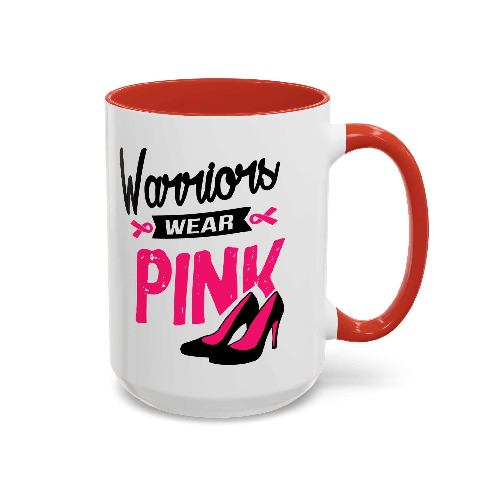 Breast Cancer Awareness Coffee Mug, Inspirational Gift, Warrior Mug, Pink Ribbon Awareness, Supportive Beverage Cup