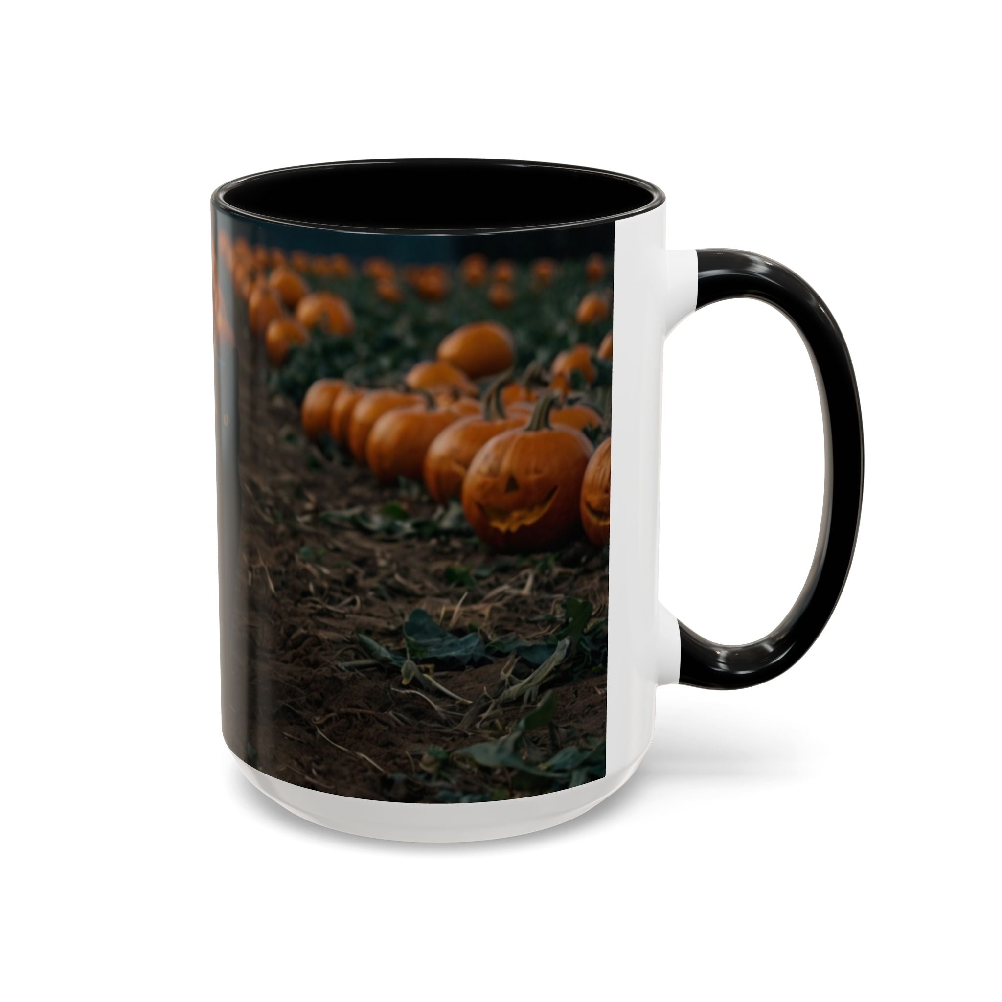 Halloween Black Cat Pumpkin Coffee Mug spooky magical