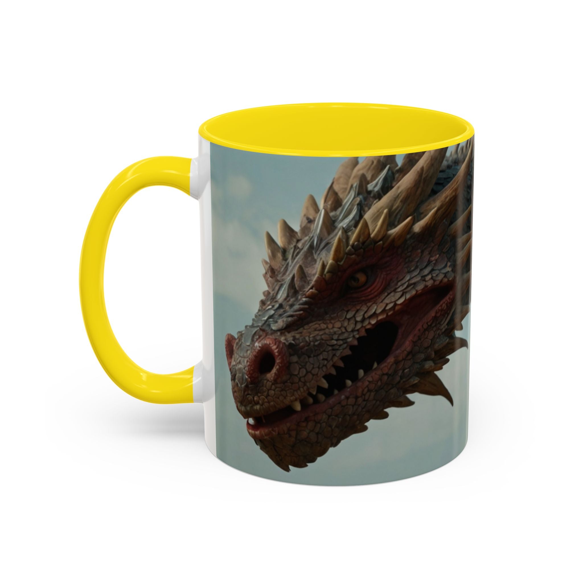 Dragon warrior Fantasy-Themed Accent Coffee Mug gothic