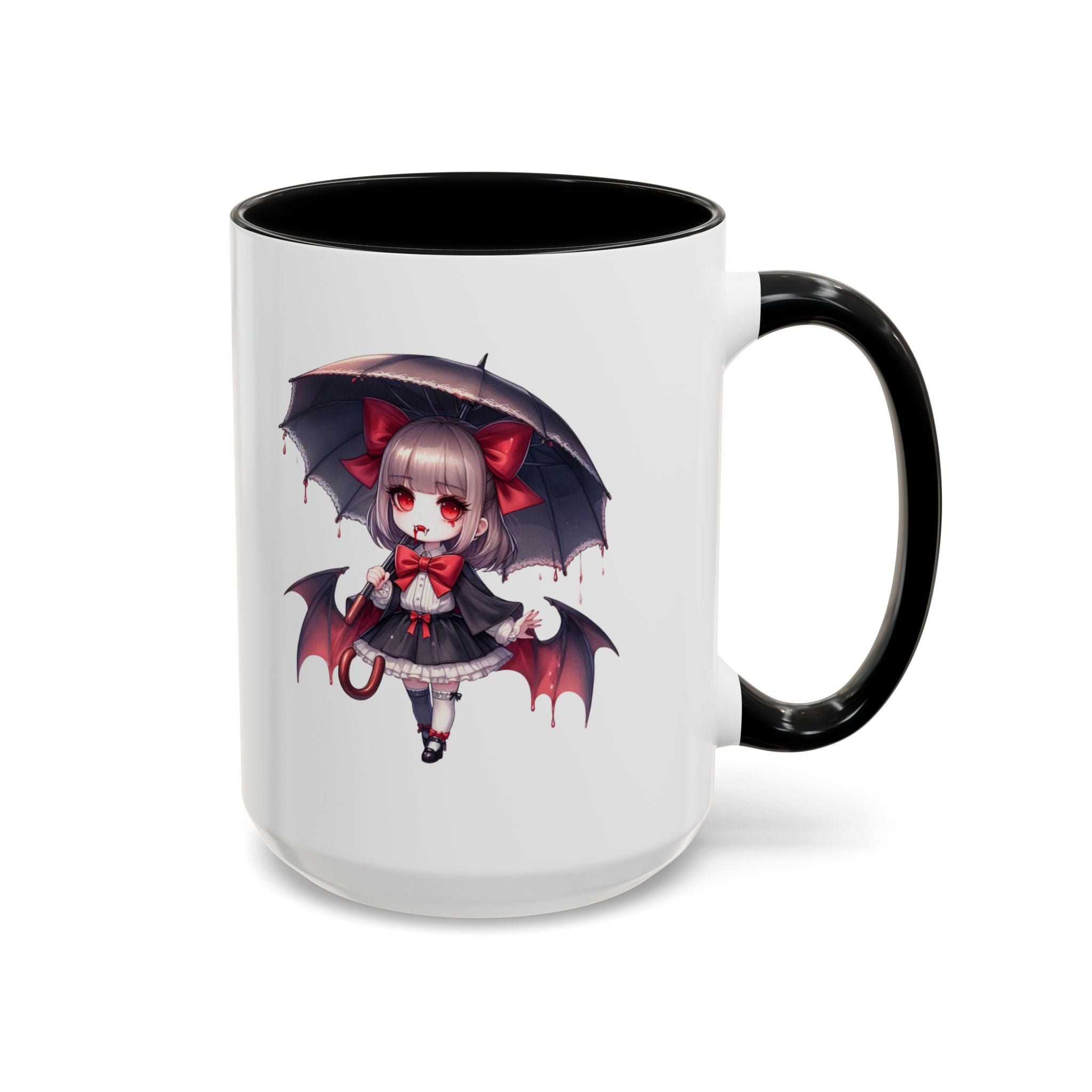 Gothic vampire girl  horror art Accent Coffee Mug (11, 15oz)