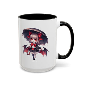 Gothic vampire girl  horror art Accent Coffee Mug (11, 15oz)