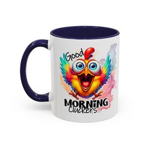 good Morning Mug with Cheerful Rooster Design - Perfect for Coffee Lovers, Gifting, Morning Routine, Kitchen Decor, Bird Enthusiasts