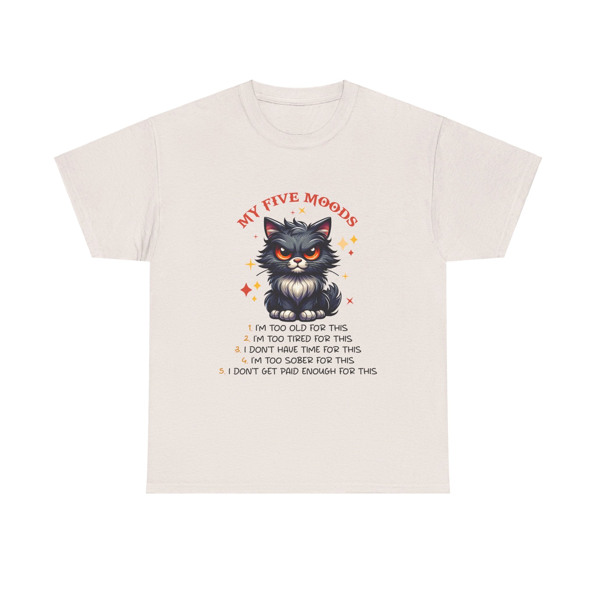 Grumpy cat five moods Unisex Heavy Cotton Tee by the x m world