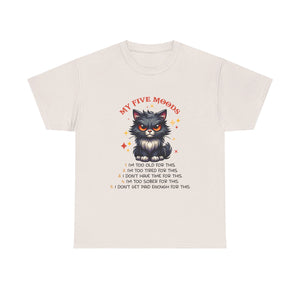 Grumpy cat five moods Unisex Heavy Cotton Tee by the x m world