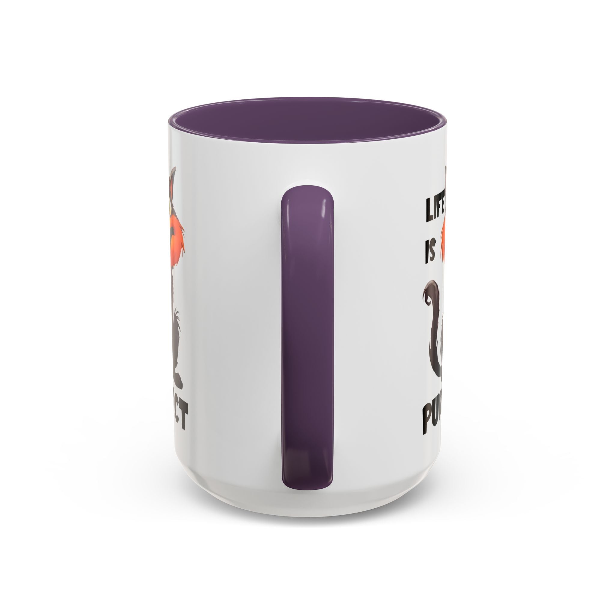 Purrfect Cat Accent Coffee Mug, Cat Lover Gift, Funny Drinkware, Cute Kitchen Accessory, Pet Owner Mug, Unique Gift Idea