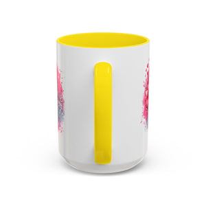 Breast Cancer Awareness Coffee Mug - Inspirational Gift, Motivational Drinkware, Supportive Cup, Pink Ribbon Design, She Is Strong