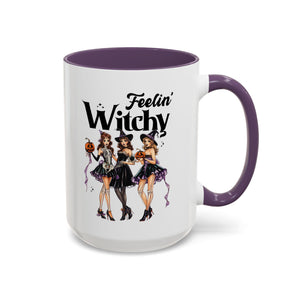 Witchy Accent Coffee Mug - Spooky Halloween Mug, Witchy Decor, Gift for Her, Fall Coffee Cup, Party Mug