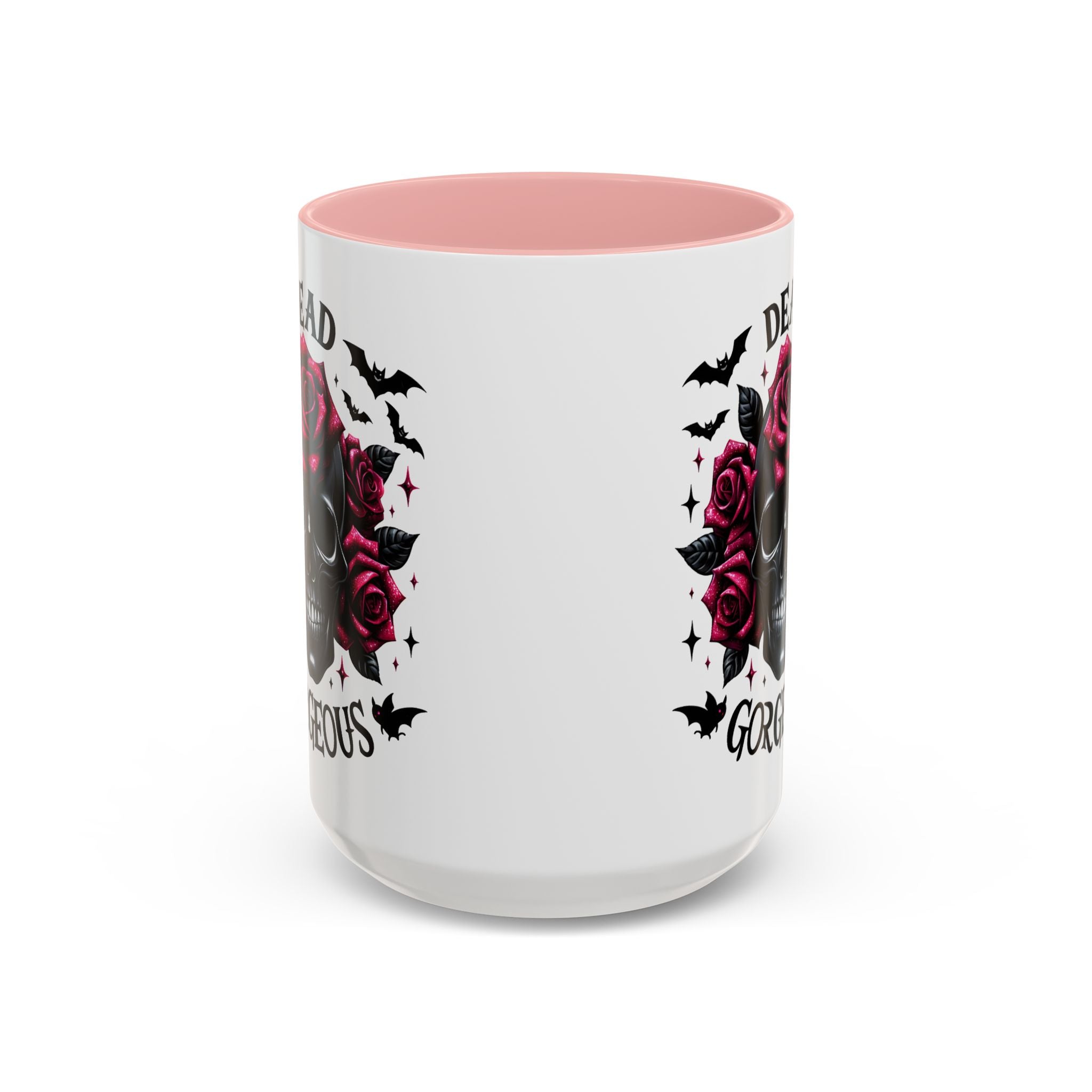 Gothic Skull Coffee Mug - Dead Gorgeous Design halloween horror art goth