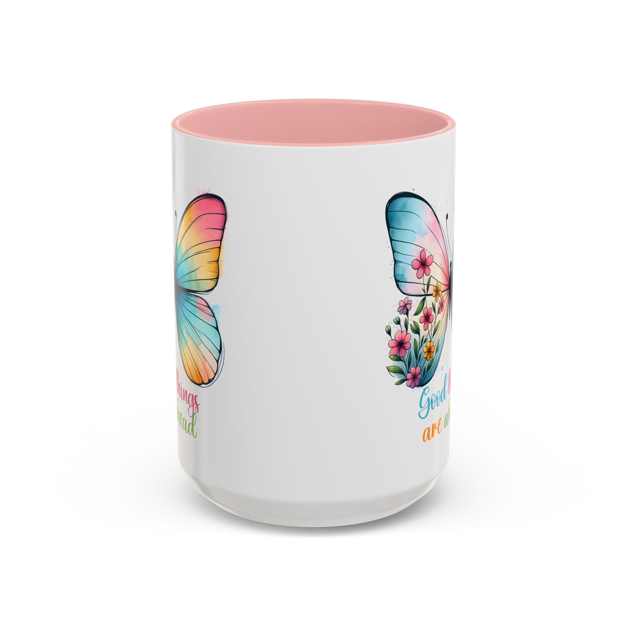 Inspirational Butterfly Coffee Mug positive vibe mental health