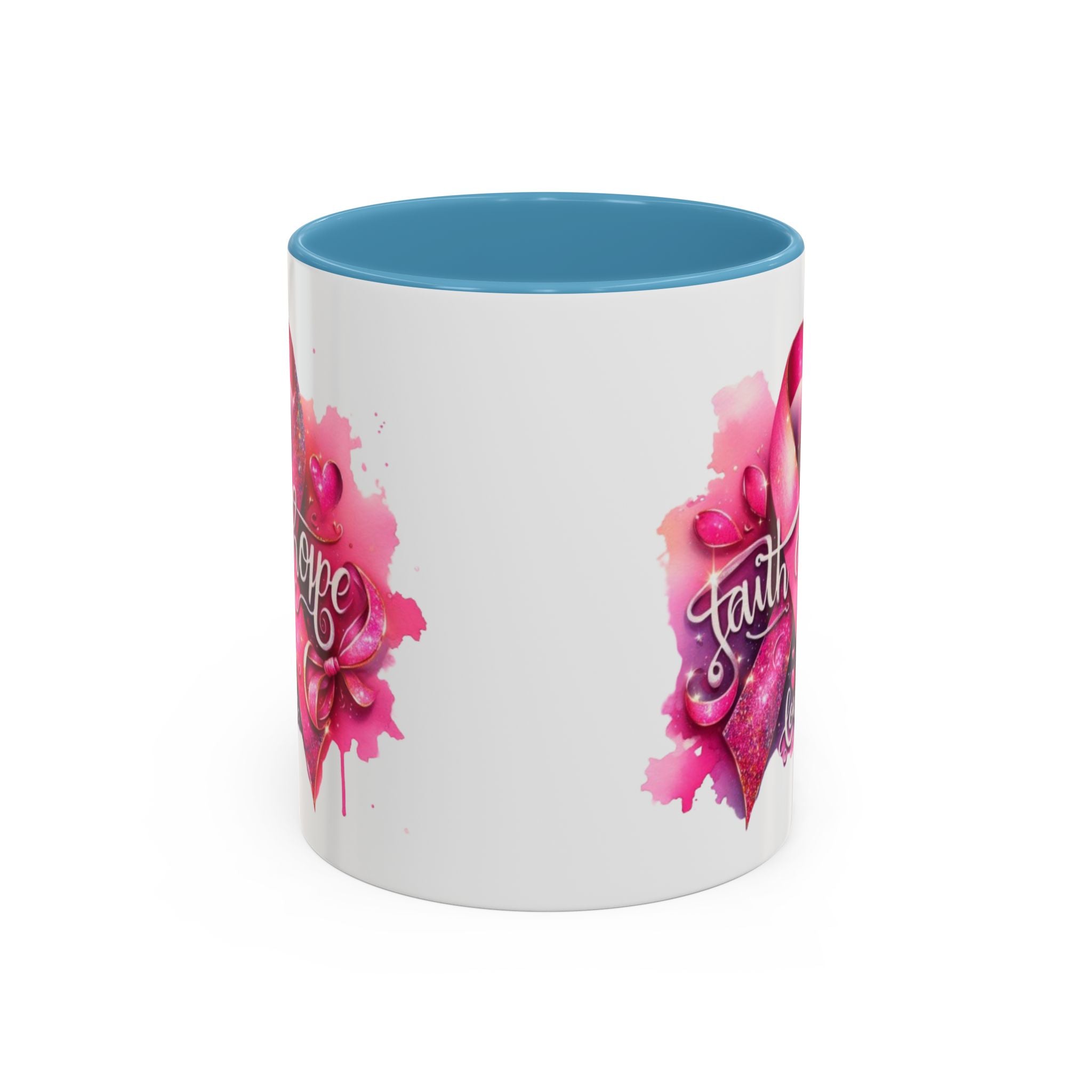 Cancer awareness Inspirational Hope & Faith and Love Coffee Mug