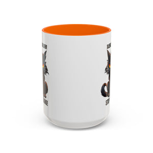 Funny Cat Mug | Silence Is Golden Coffee Cup | Gift for Cat Lovers | Humorous Kitchenware | Ceramic Teacup | Unique Animal Gifts