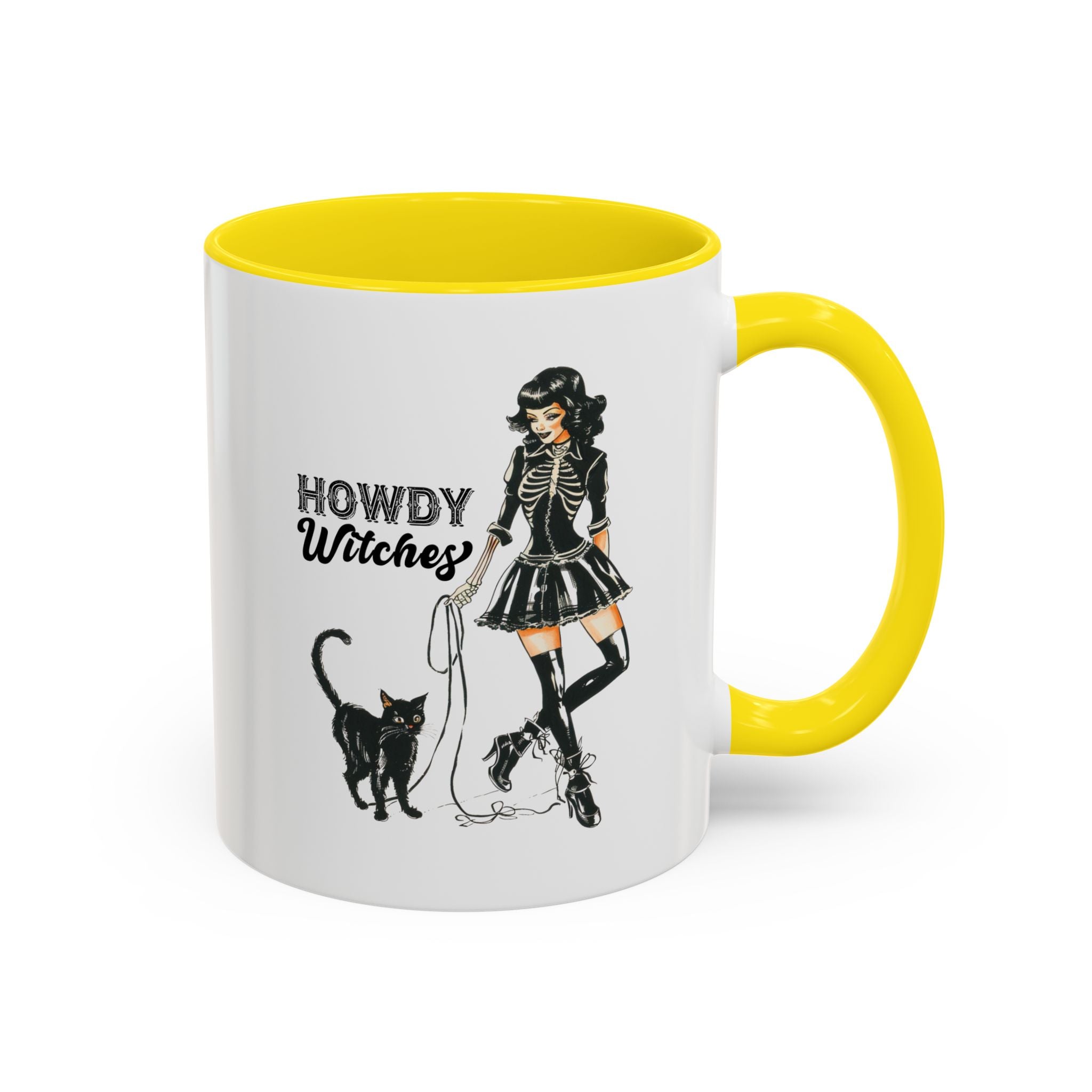 Spooky Cat Coffee Mug, Halloween Gifts, Witchy Home Decor, Black Cat Mug, Cozy Drinkware, Magical Kitchen Accessories