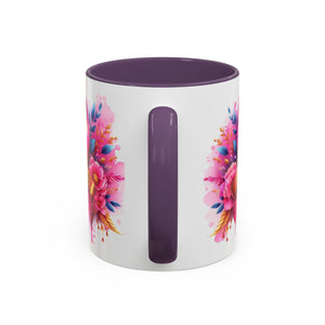 Inspirational Warrior Coffee Mug - Floral Design, Encouragement Gift, Cancer Awareness, Motivational Cup, Supportive Drinkware