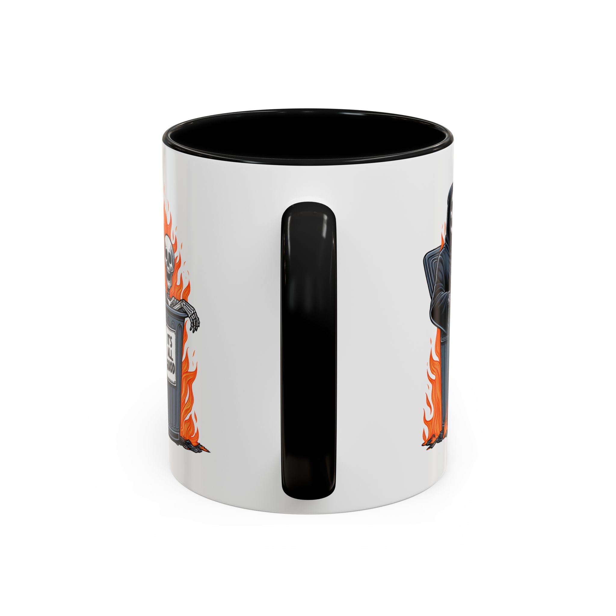 Funny Grim Reaper Coffee Mug - Perfect for Halloween, Gift for Friends, Quirky Kitchen Decor, Novelty Drinkware