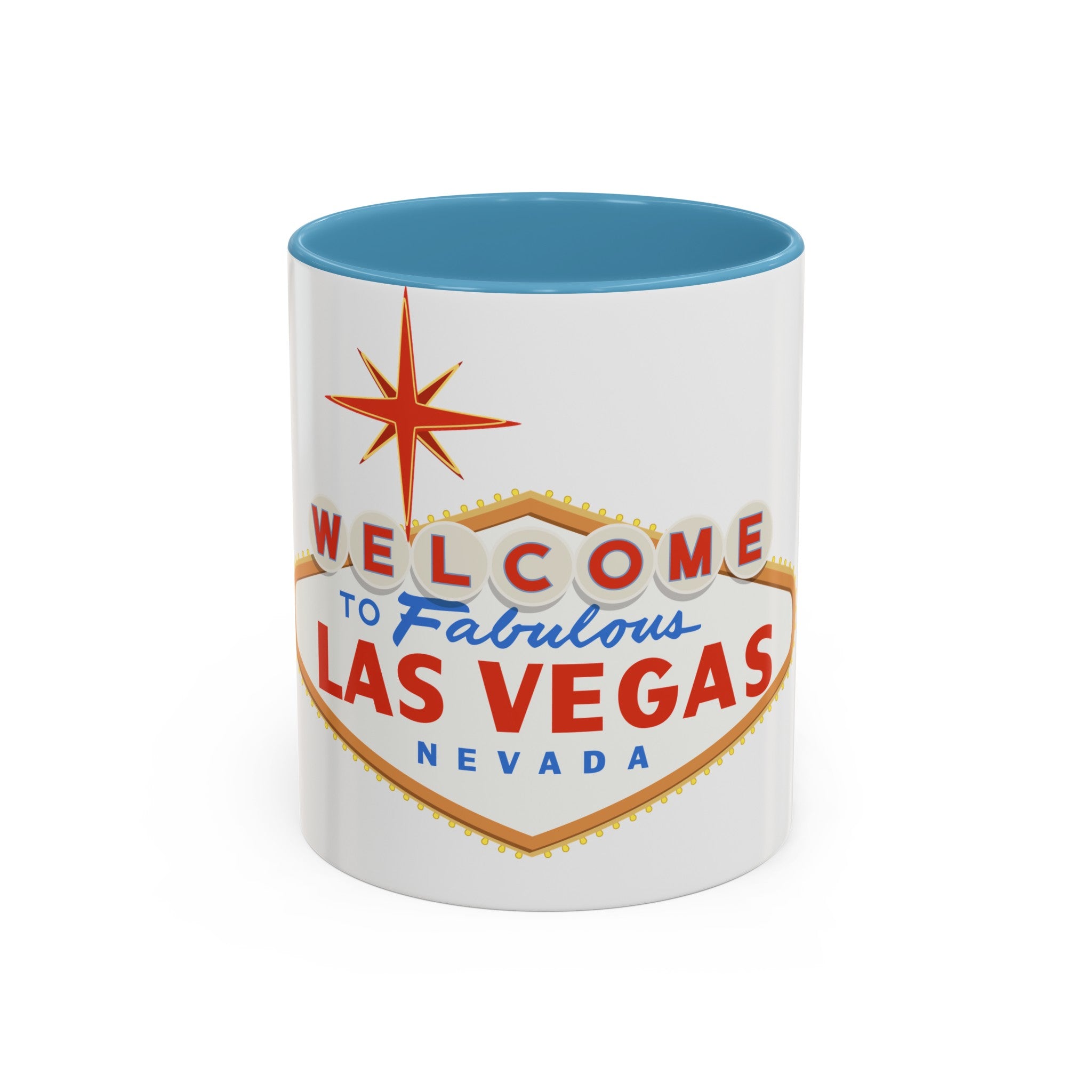 Las vegas sign Accent Coffee Mug (11, 15oz) by the x m world
