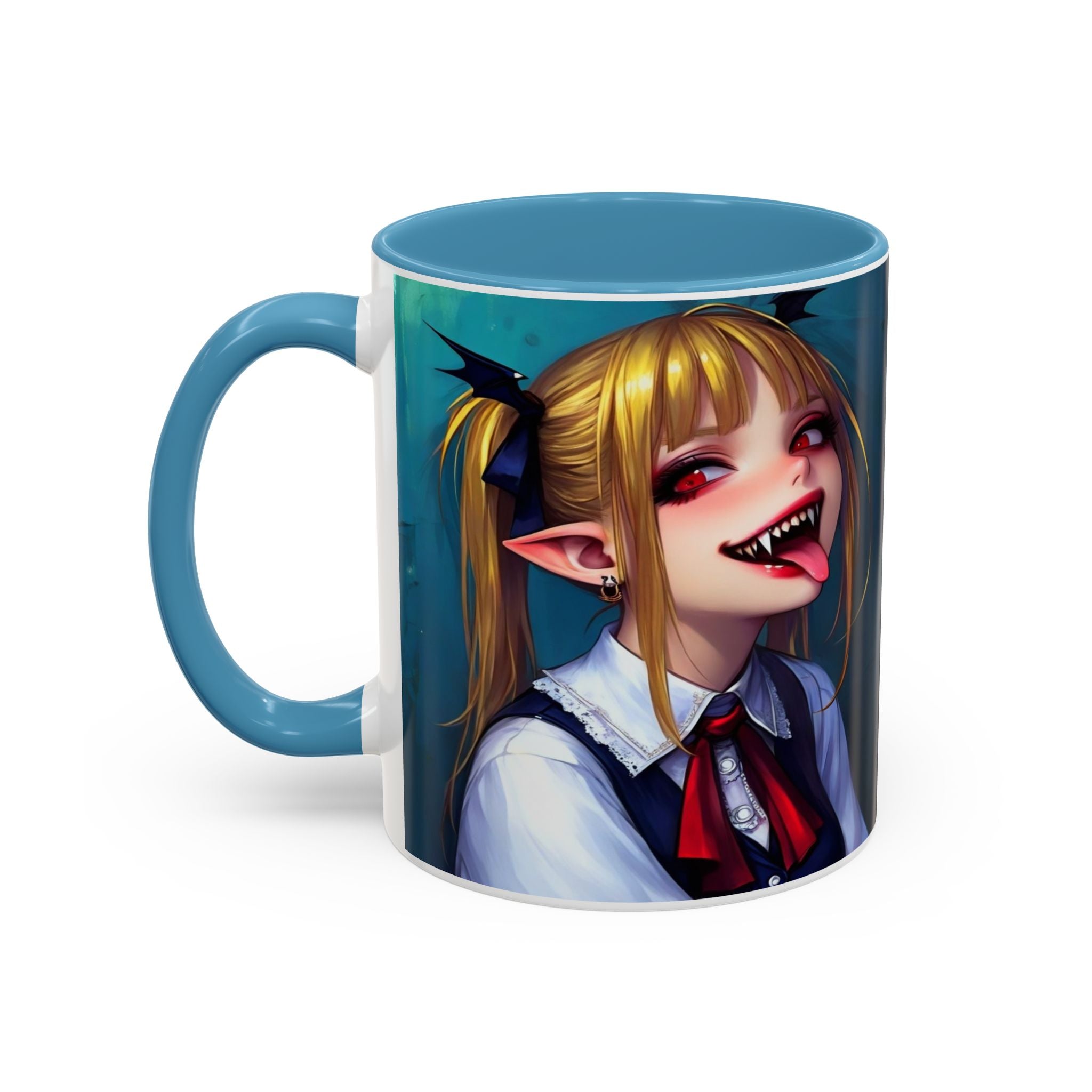 goth vampire girl Gothic Anime Coffee Mug with Edgy Design horror art