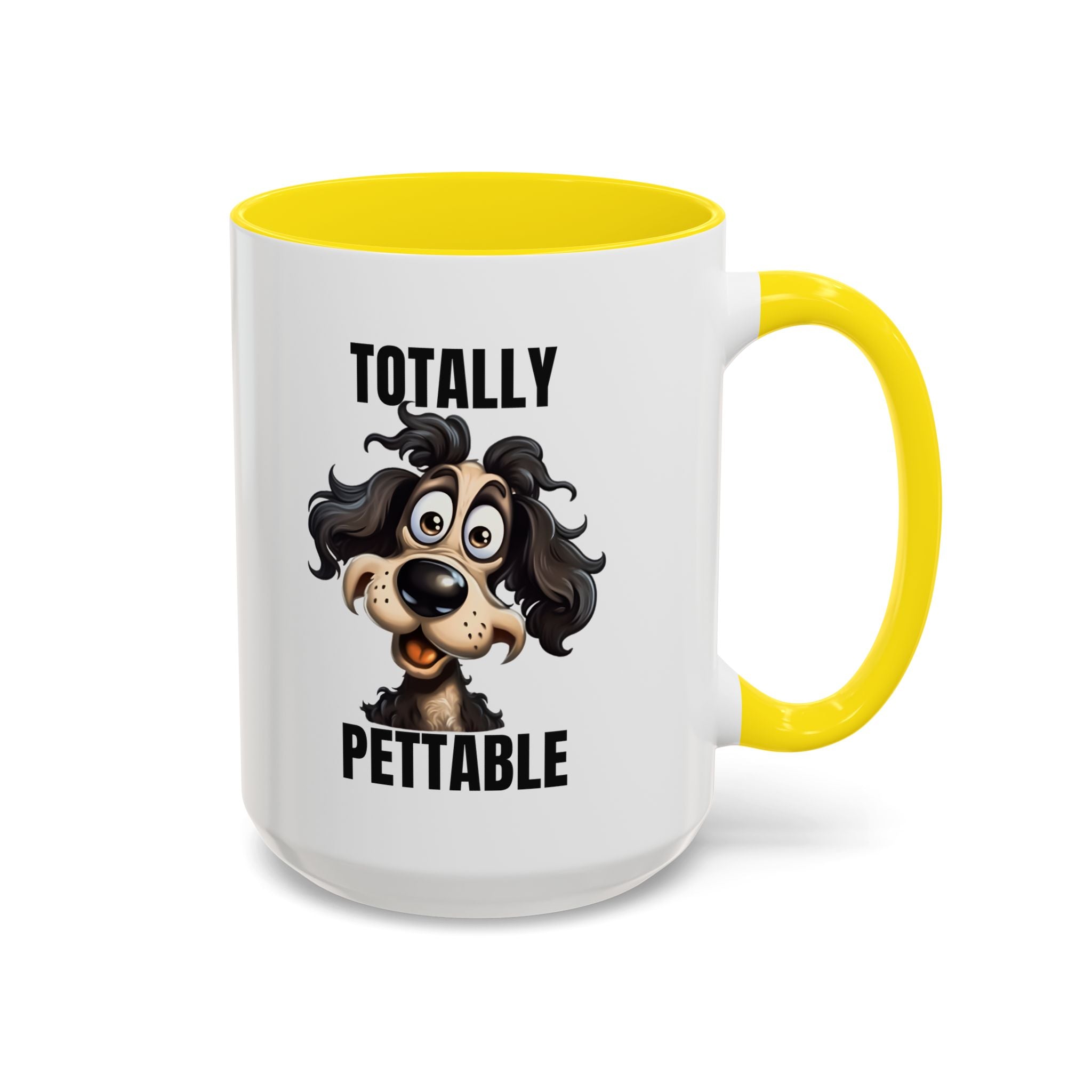 Totally Pettable Coffee Mug, Dog Lover Gift, Animal Print Mug, Funny Pet Mug, Customizable Coffee Cup, Gift for Pet Owners