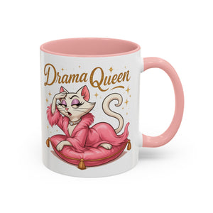 Drama Queen Coffee Mug - Fun Gift for Cat Lovers, Unique Mug for Tea or Coffee, Perfect for Birthdays, Mother's Day & Housewarming