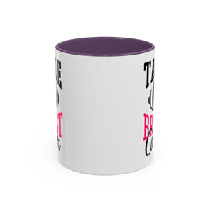 Tackle Breast Cancer Coffee Mug, Supportive Gift for Football Fans, Awareness Mug, Cheer Team Spirit, Fundraiser Drinkware
