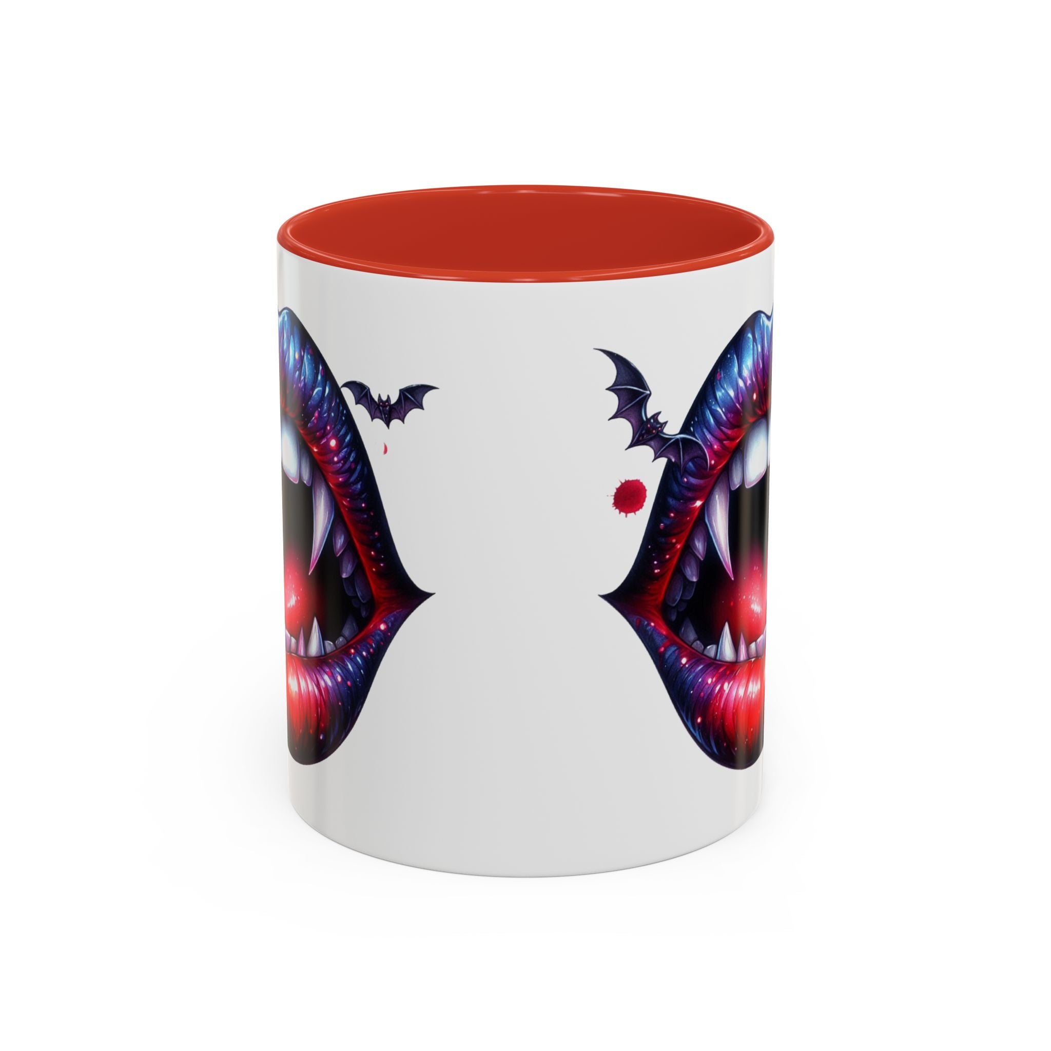 Vampire Lips Coffee Mug, Gothic Drinkware, Halloween Gift, Spooky Kitchen Decor, Vampires, Halloween Party Accessories