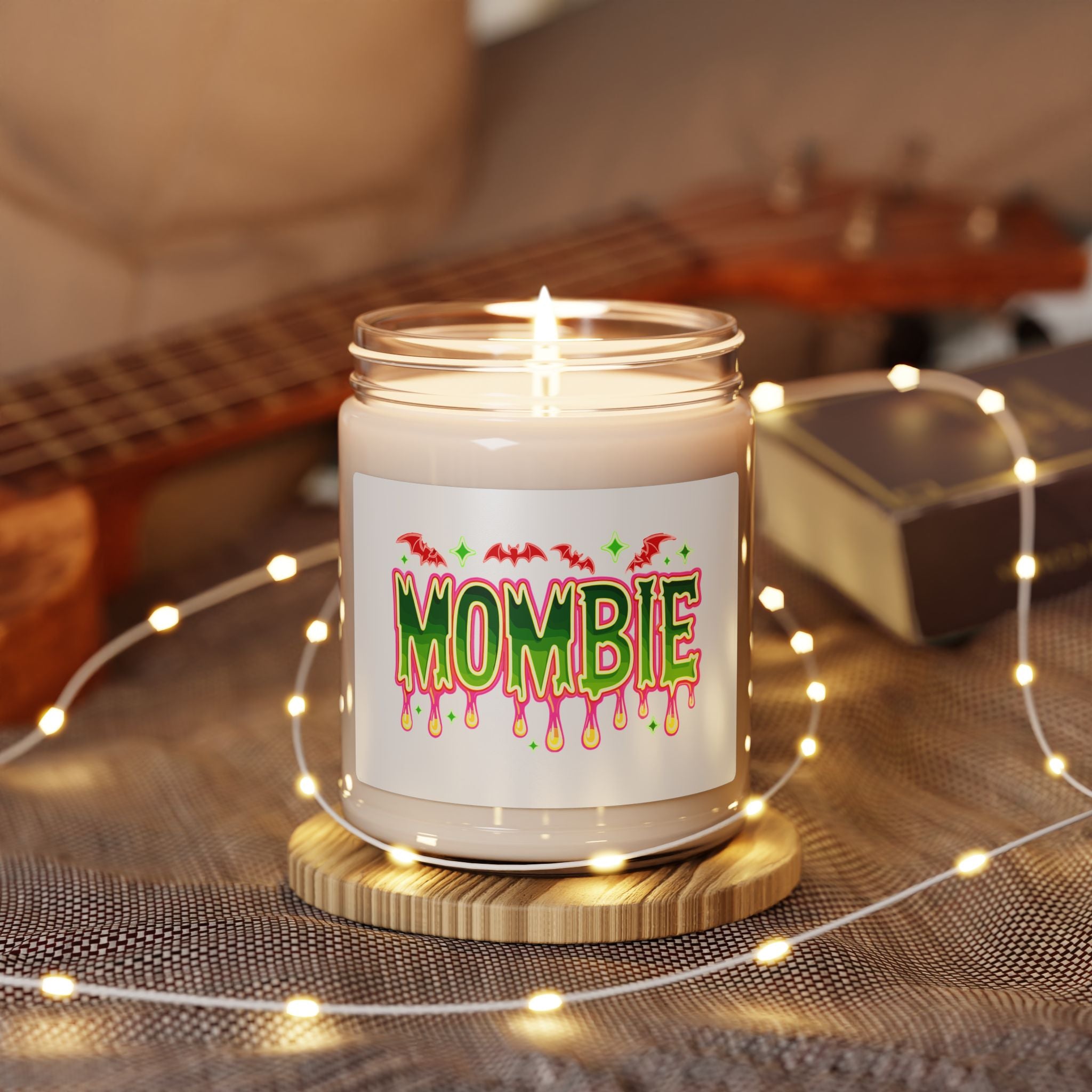 Halloween Scented Soy Candle - Mombie Vibes, Spooky Decor, Fall Gift, Home Fragrance, Mom Gifts