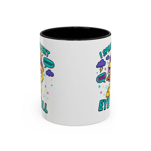 attitude Sassy Eye Roll Coffee Mug,  for Coffee Lovers, Gift for Friends, Quirky Tea Mug, Humor  Cute Kitchen Decor