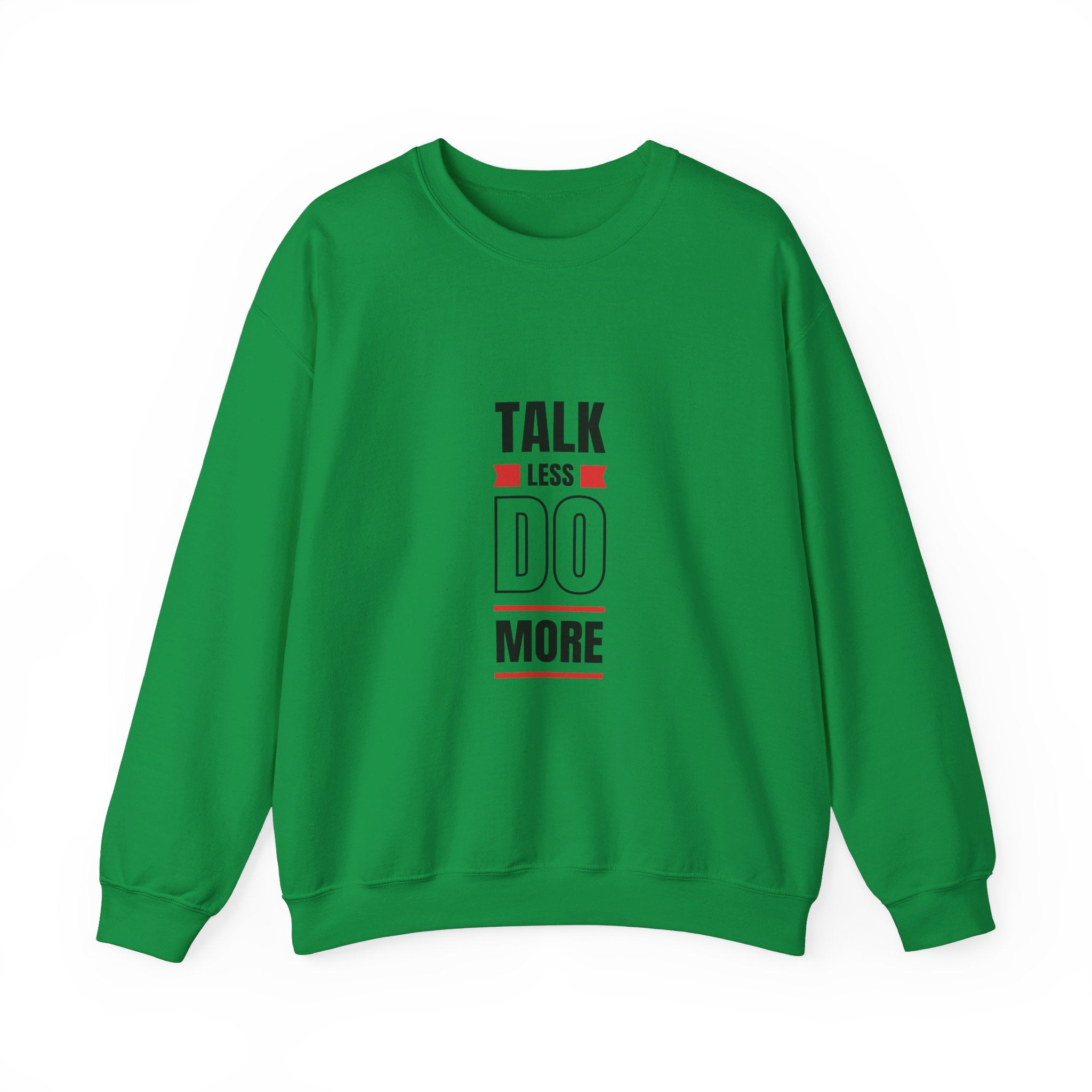 Talk less do more Unisex Heavy Blend™ Crewneck Sweatshirt personalized products