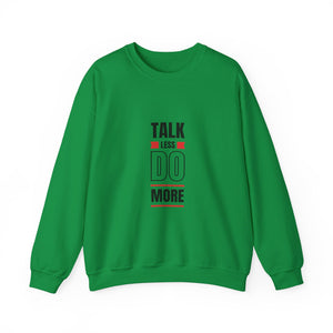 Talk less do more Unisex Heavy Blend™ Crewneck Sweatshirt personalized products