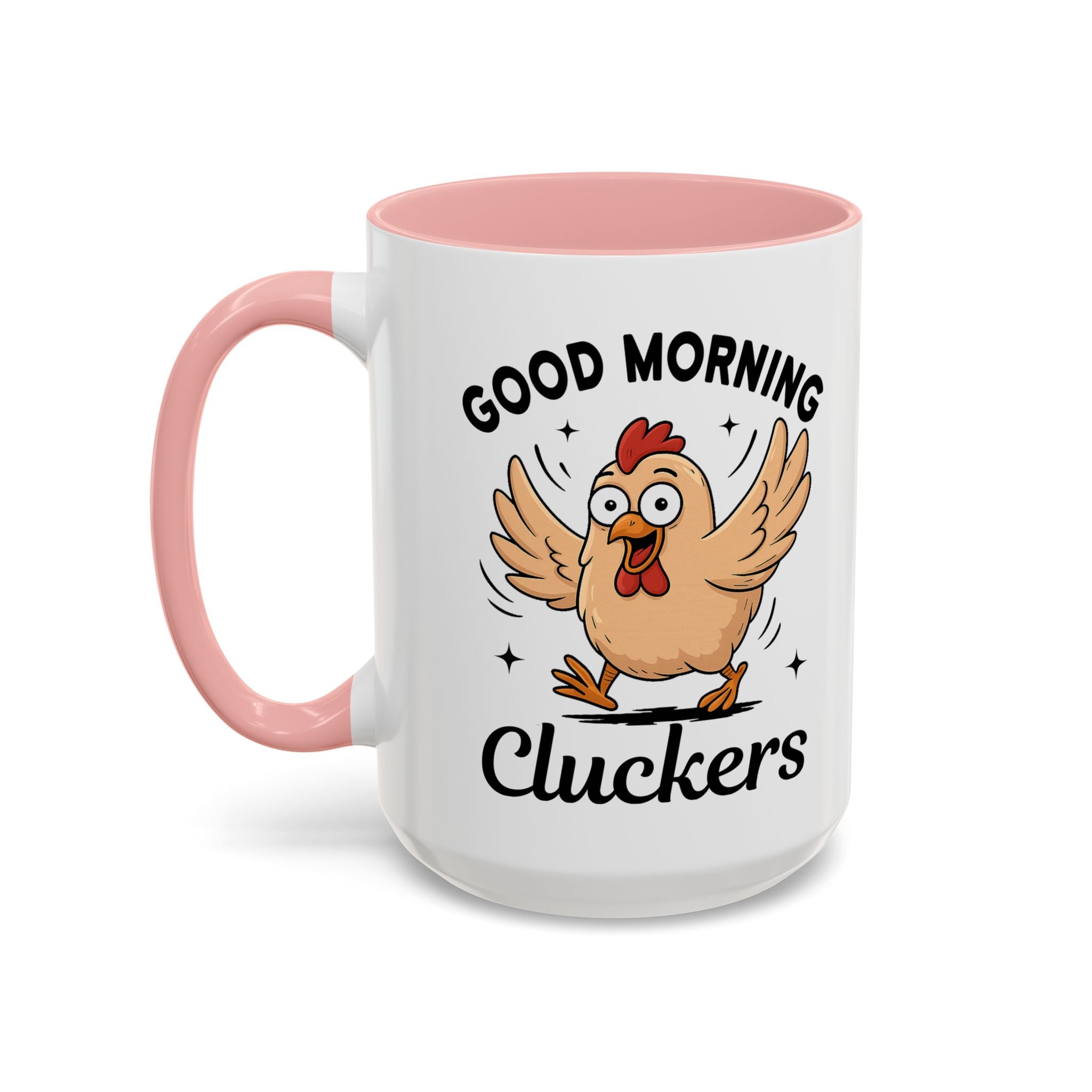 Good Morning Cluckers Coffee Mug — Funny Chicken Farmhouse Ceramic Mug (11/15oz) sarcasm