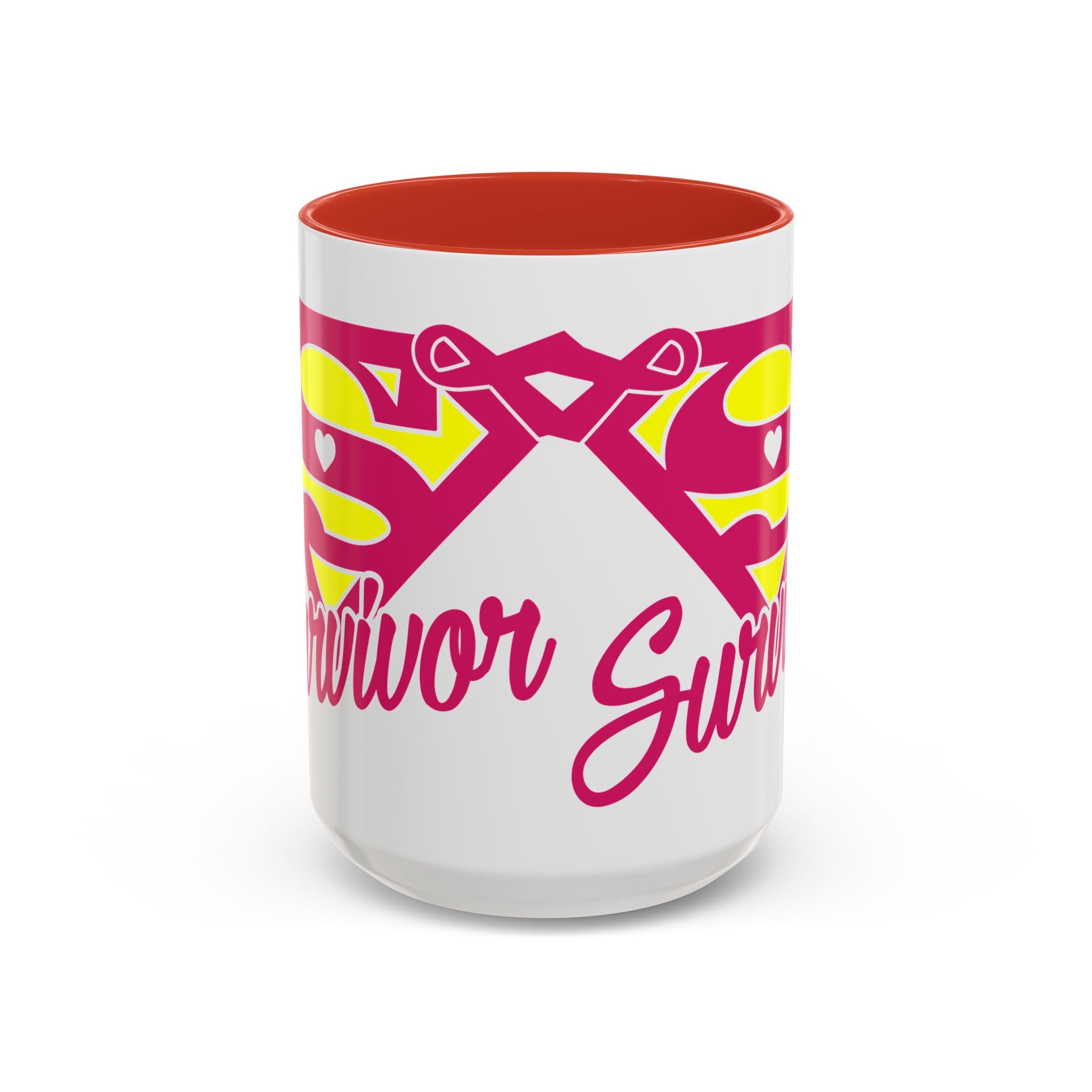 Survivor Mug 11oz & 15oz | Cancer Awareness, Motivational Gift, Empowerment, Superhero Theme, Unique Coffee Cup