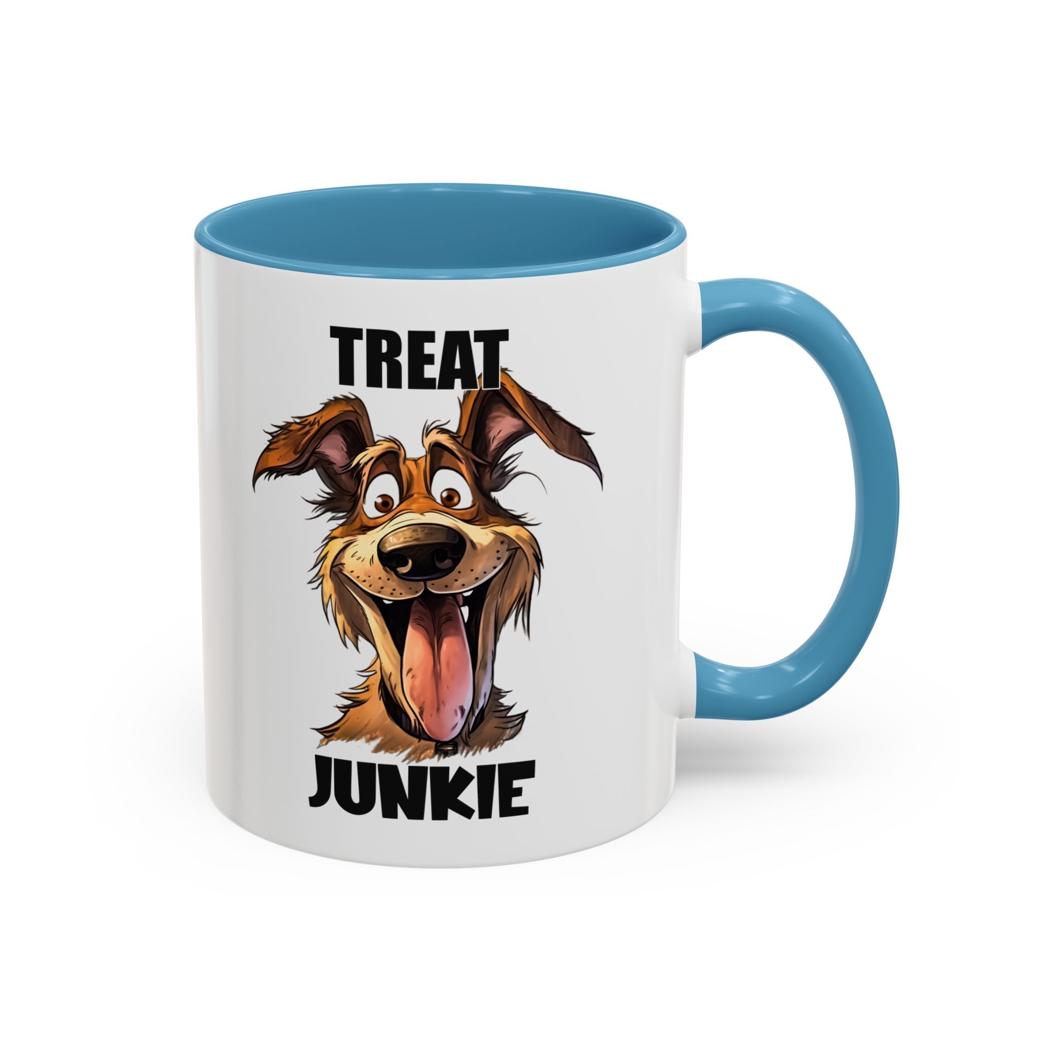 Funny Dog Lover Coffee Mug - Treat Junkie, Pet Gift, Animal Lover Cup, Dog Mom, Unique Mug for Dog Owners