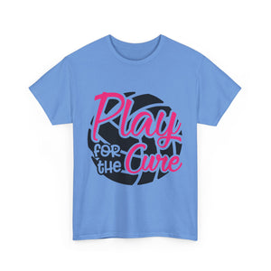 Unisex Motivational Sports Tee - "Play for the Cure" - Ideal for Team Events, Charity Runs, Sports Fans, Fitness Gifts, Casual Wear, [...]