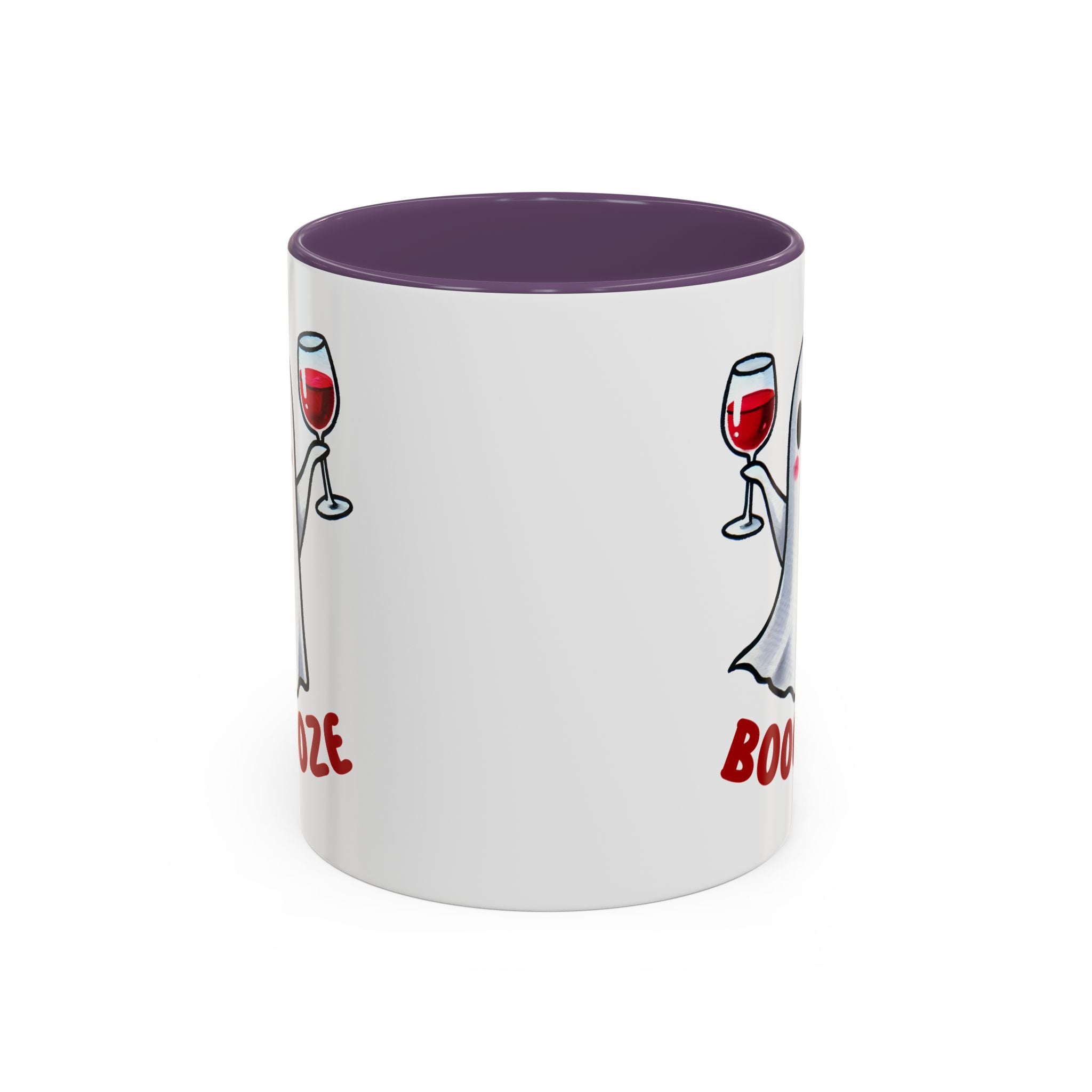 Boozy Ghost Accent Coffee Mug | Funny Halloween Tea Cup, Spooky Gift, Halloween Decor, Ghost Mug for Parties, Unique Drinkware
