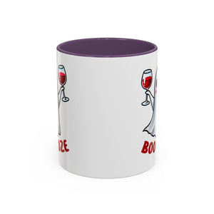 Boozy Ghost Accent Coffee Mug | Funny Halloween Tea Cup, Spooky Gift, Halloween Decor, Ghost Mug for Parties, Unique Drinkware