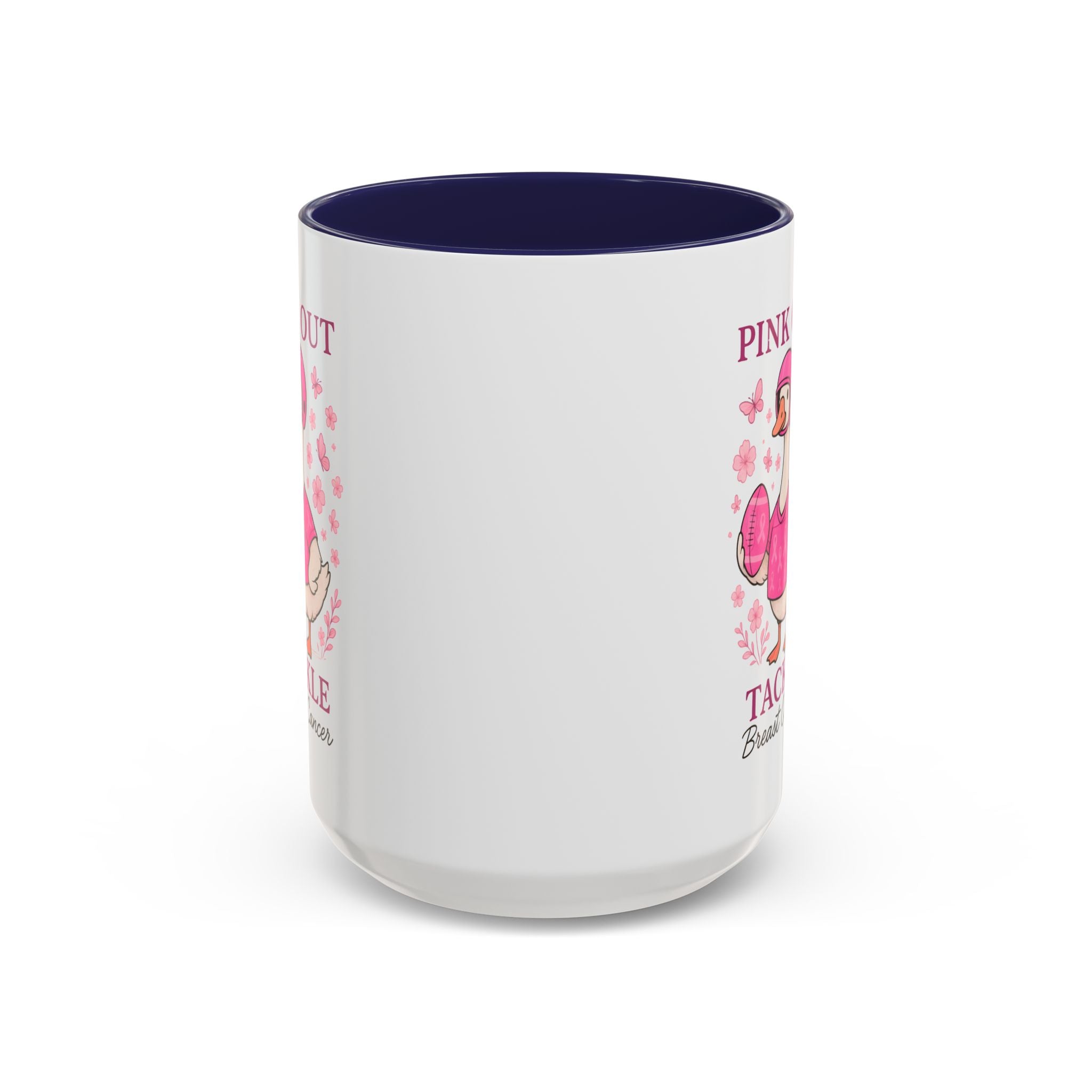 Breast Cancer Awareness Coffee Mug, Pink Out Tackle Duck Design, Supportive Gift for Fighters & Survivors, Cheerful Office Decor, [...]