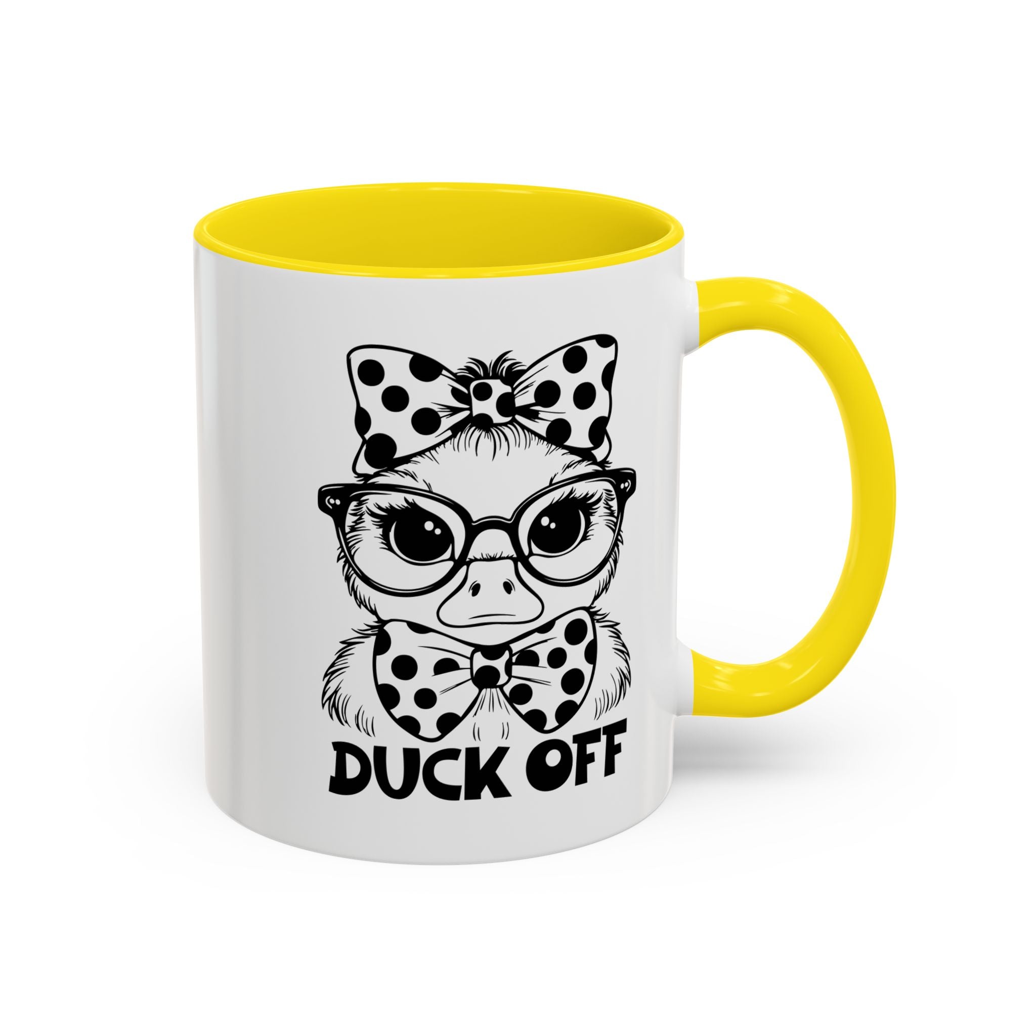 Duck off  Coffee Mug - Fun Gift for Bird Lovers, Birthday, Office Décor, Humorous Kitchenware, Unique Drinkware