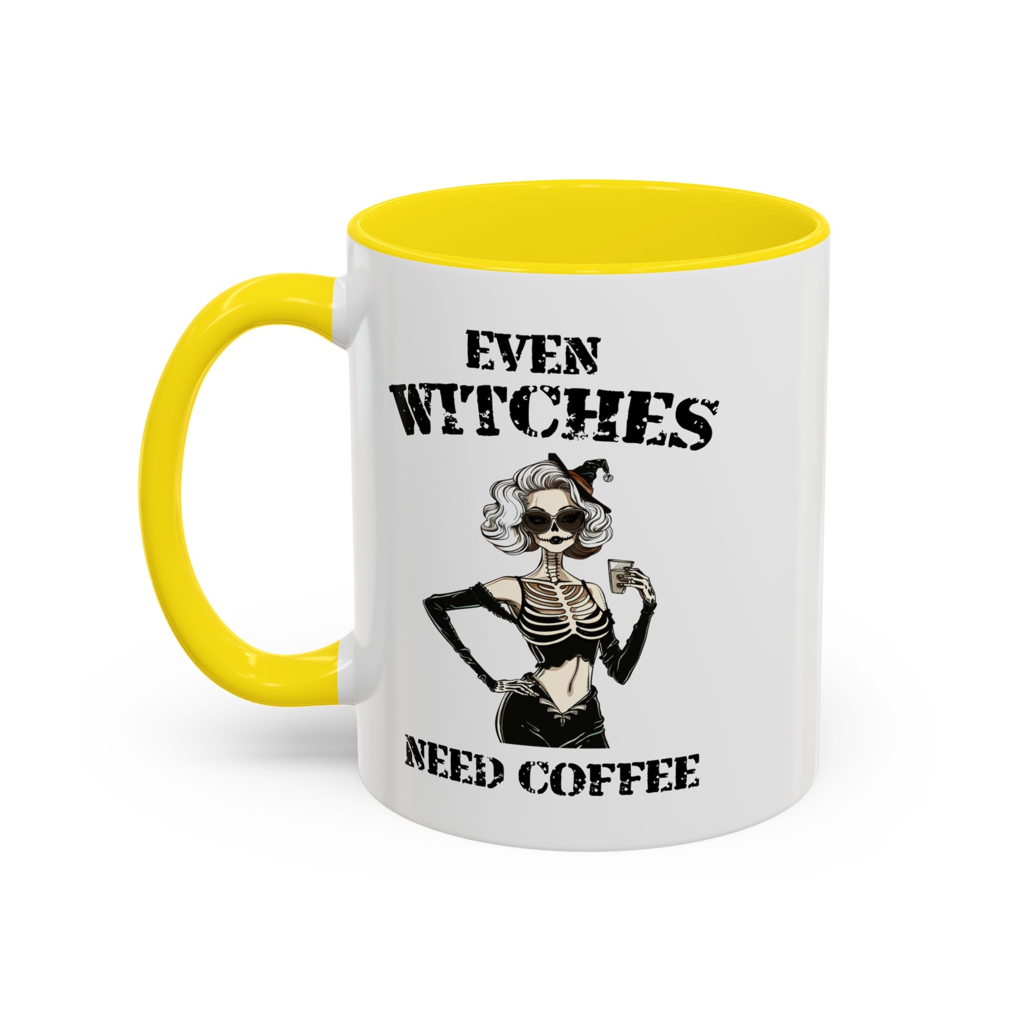 Witchy Coffee Mug - Even Witches Need Coffee, Spooky Gift, Halloween Decor, Witch Lover's Mug, Unique Coffee Cup