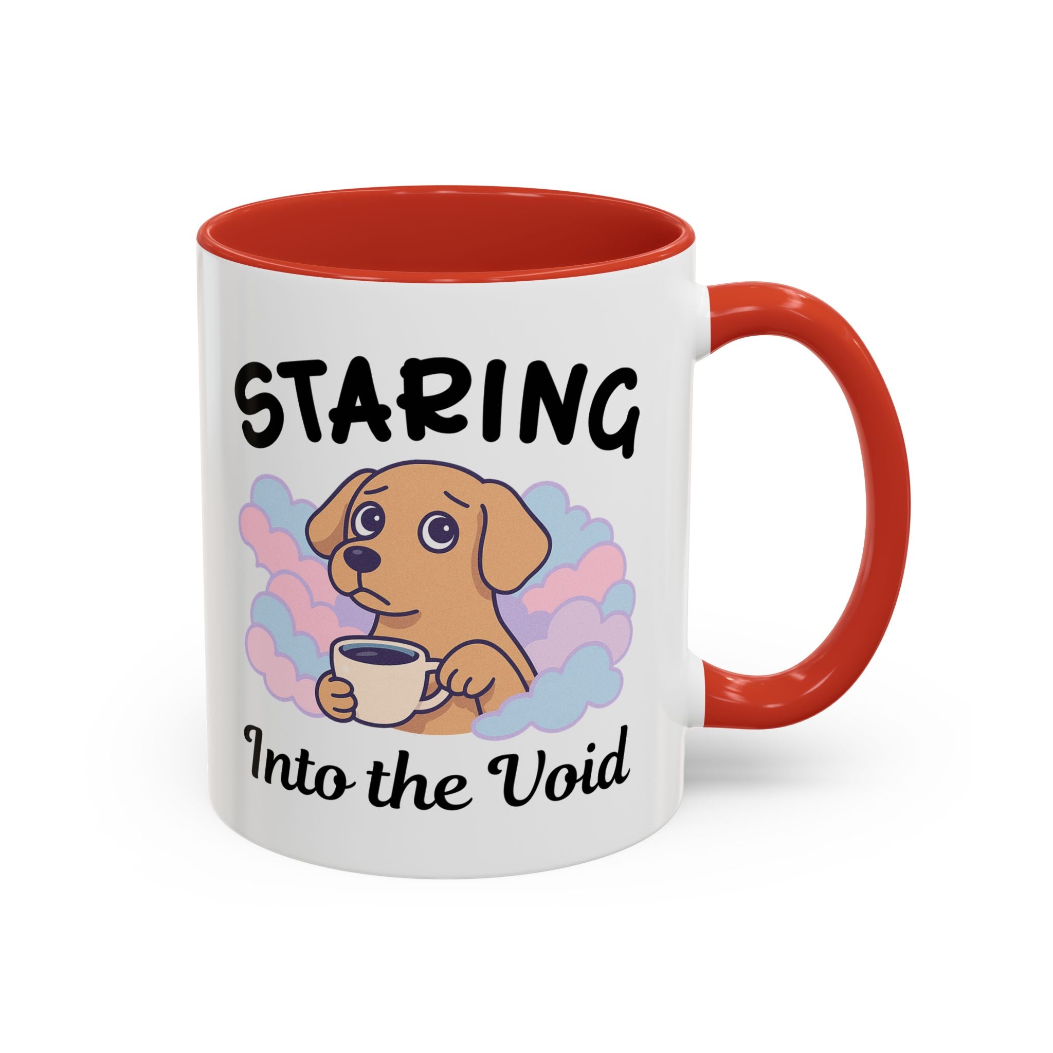 Cute Dog Coffee Mug for Animal Lovers, Staring Into the Void, Fun Gift for Pet Owners, Coffee Lovers, Cute Kitchen Decor
