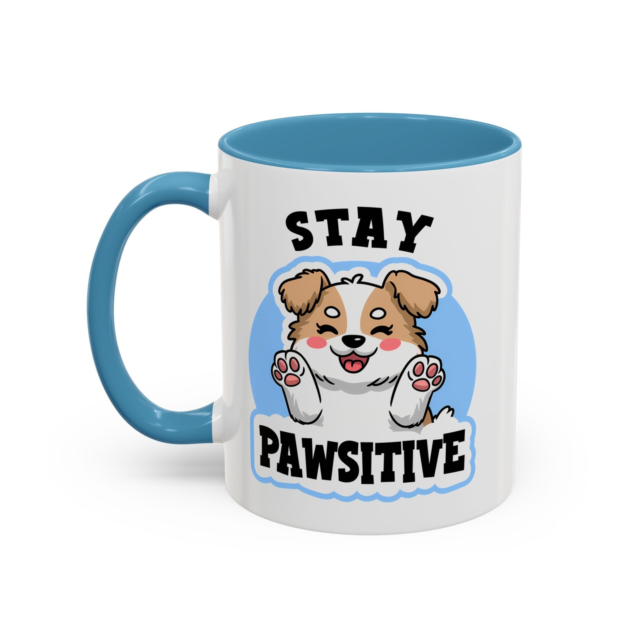 Cute Stay Pawsitive Coffee Mug - Perfect Gift for Dog Lovers mental health