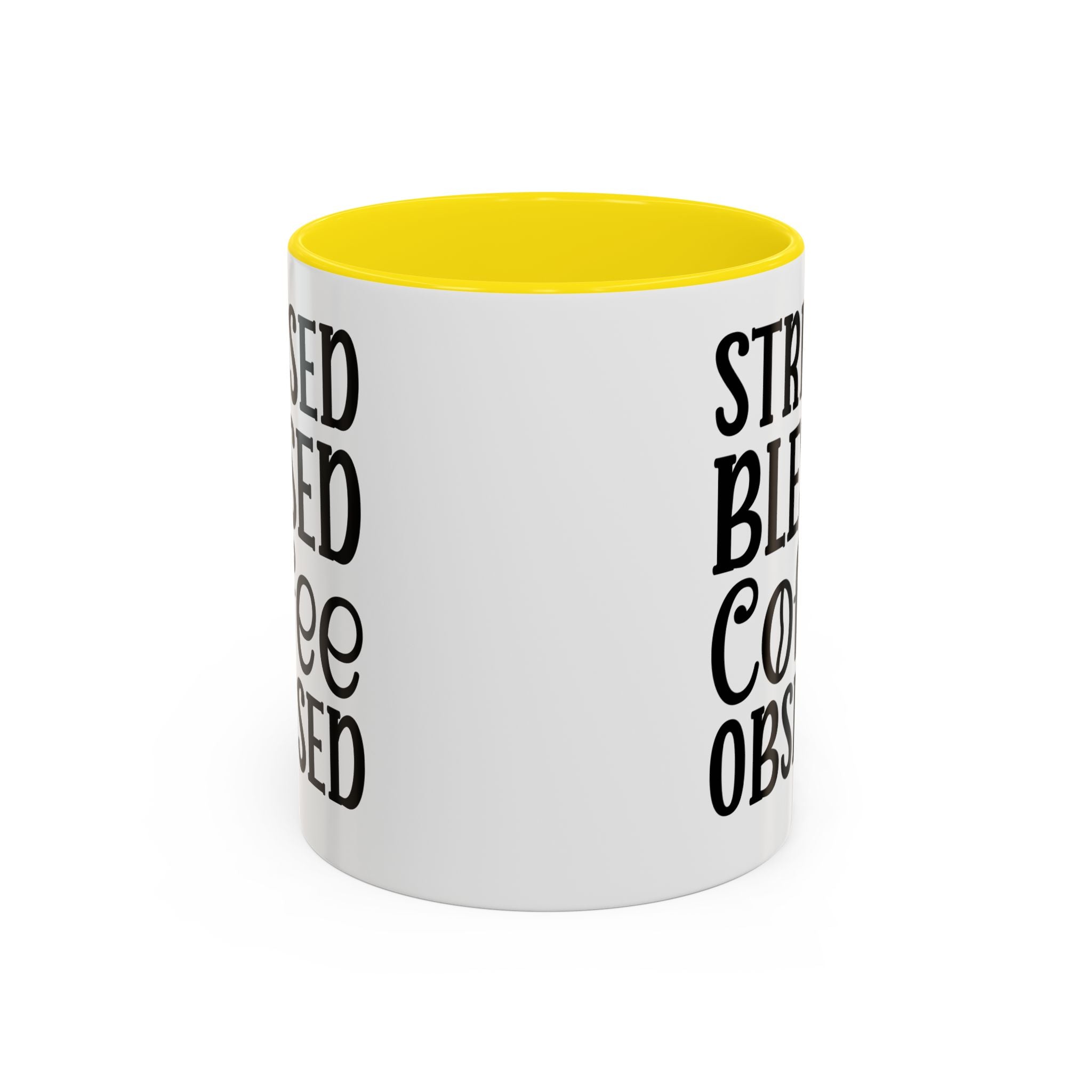 Stressed Blessed Coffee Obsessed Mug, Motivational Coffee Mug, Gift for Coffee Lovers, Funny Office Mug, Self-Care Gift Idea