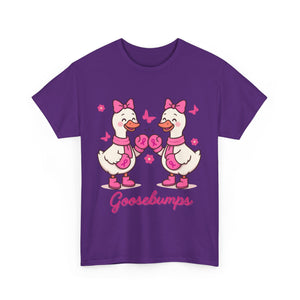 Cancer awareness Goosebumps Unisex Cotton Tee for Animal Lovers, Gift for Friends, Casual Wear,