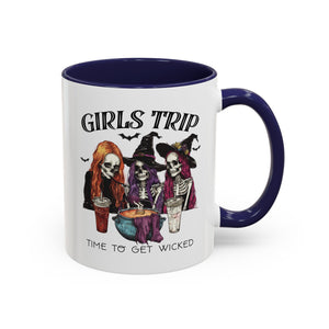 Wicked Girls Trip Coffee Mug, Halloween Gift, Spooky Vibes, Friends Gatherings, Witchy Decor, Fun Drinking Mug